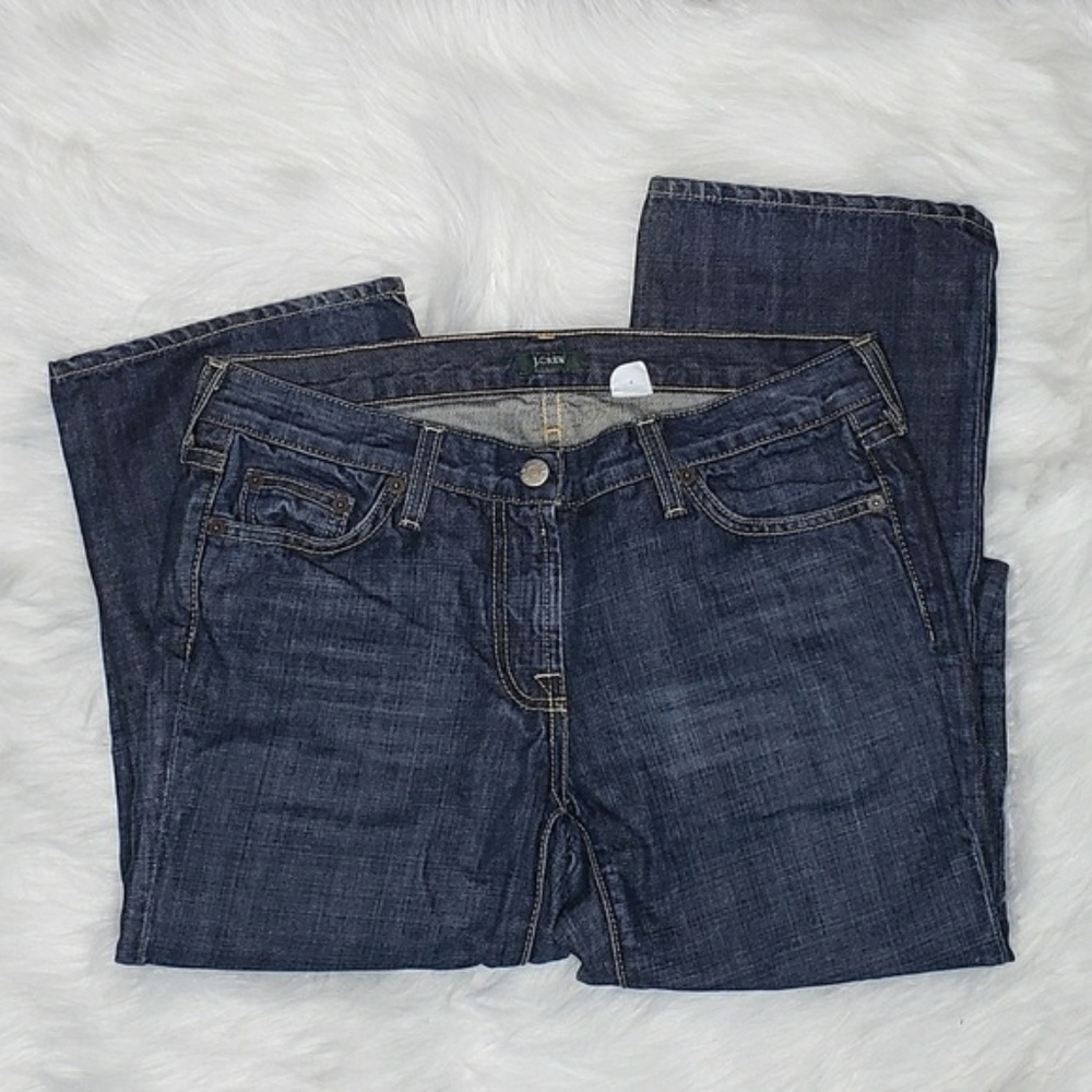[J.Crew] Dark Wash Straight Leg Jeans